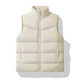 MJ16 men's waistcoat new cross-border autumn and winter men's waistcoat solid color waistcoat Korean fashion brand thick warm men's large