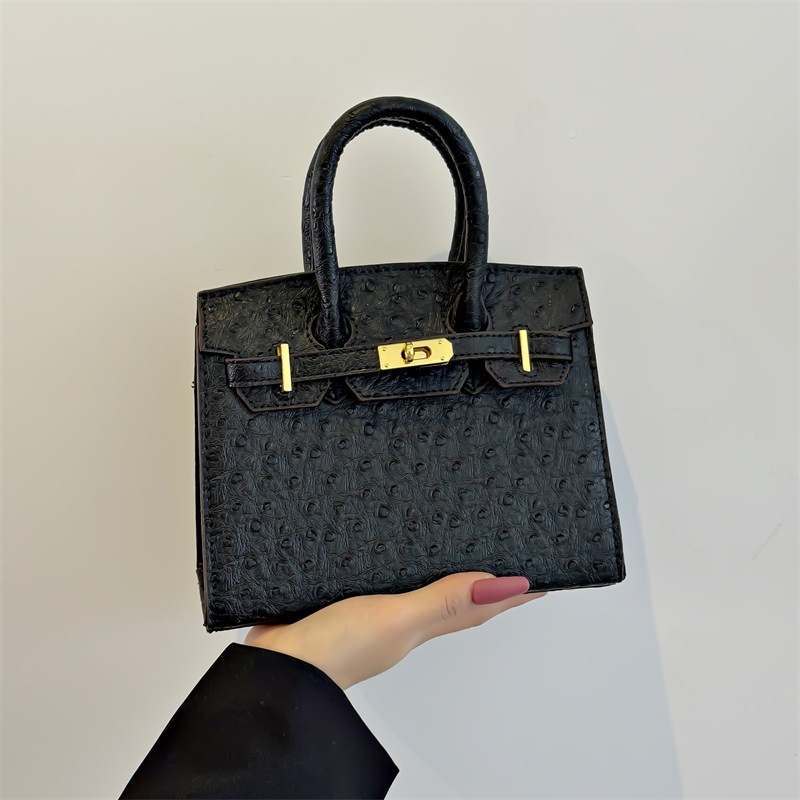 Handbags2025新款凯莉包女包跨境欧美简约时尚质感单肩斜挎手提包|undefined