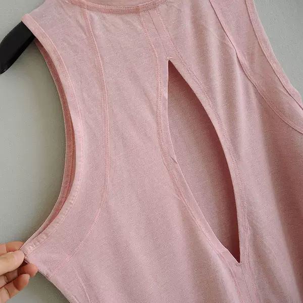 Sports Vest, Summer Beauty Backless Sleeveless Outerwear, Yoga Fitness Wear, Running Top, Cover-Up, Trendy, Quick-Drying, Breathable, Can Be Worn Outside