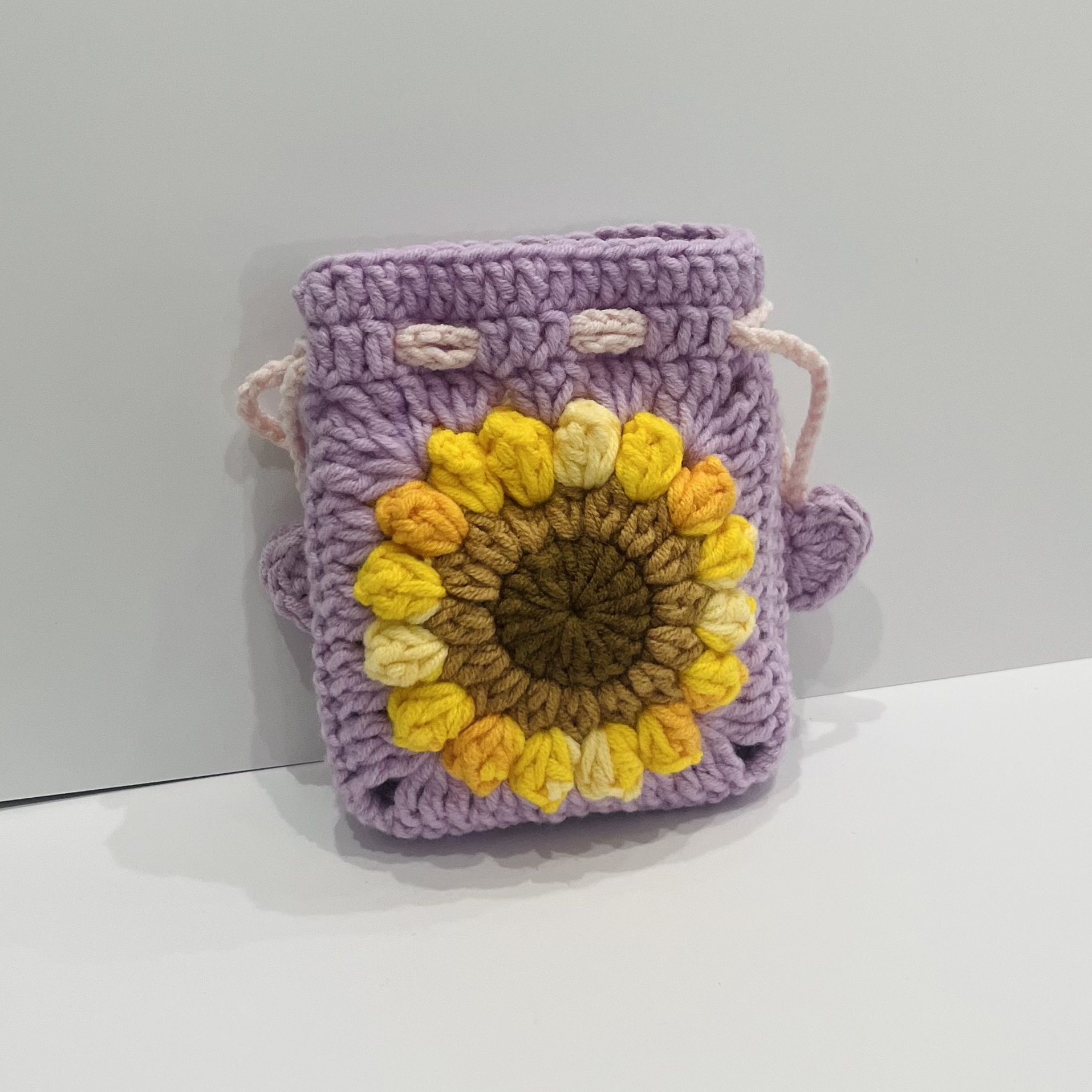 Girasol morado hueco 9x11x2cm