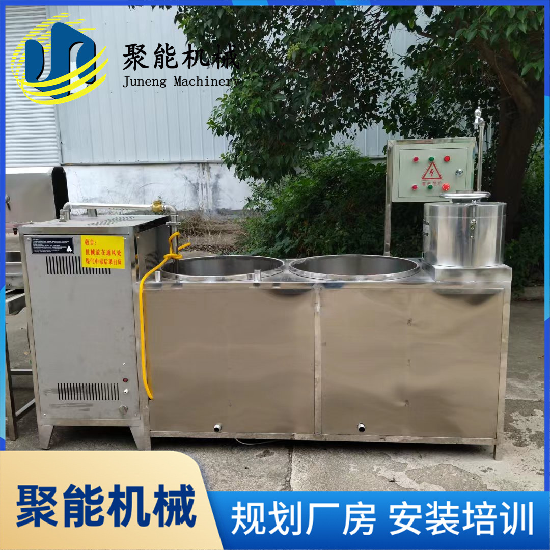 气动压榨豆腐机自动上豆 煮磨一体豆腐机现做现卖 创业项目豆浆机