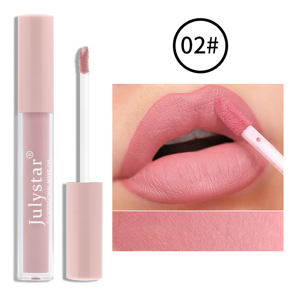 Lápiz Labial Mate Dulce Sin Manchas En La Taza De Maquillaje Sin Decoloración Brillo De Labios 1 Pieza display picture 2