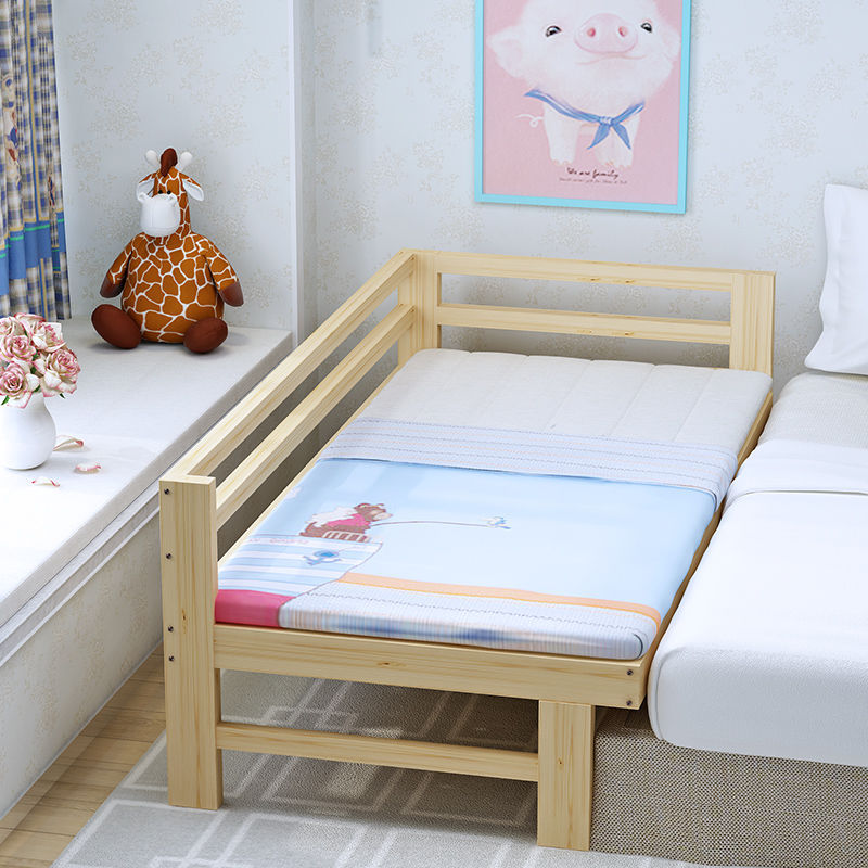 加宽床拼接床儿童护栏床单人床实木床床边床加宽床板宿舍床|ru