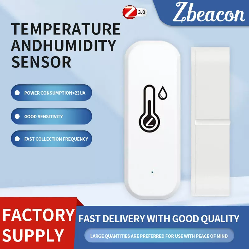 Zigbee3.0温湿度传感器,高精度,高灵敏度无线温湿度HomeAssistant
