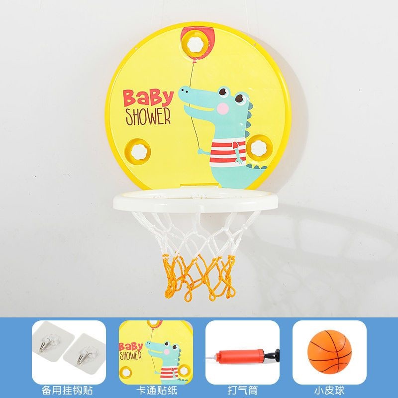 Caja de baloncesto tipo pared de succión de cocodrilo (amarillo)