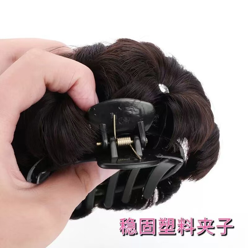 抓夹款九朵花五色可选可加多种颜色彩钻九朵花假发花苞抓夹发苞头|undefined