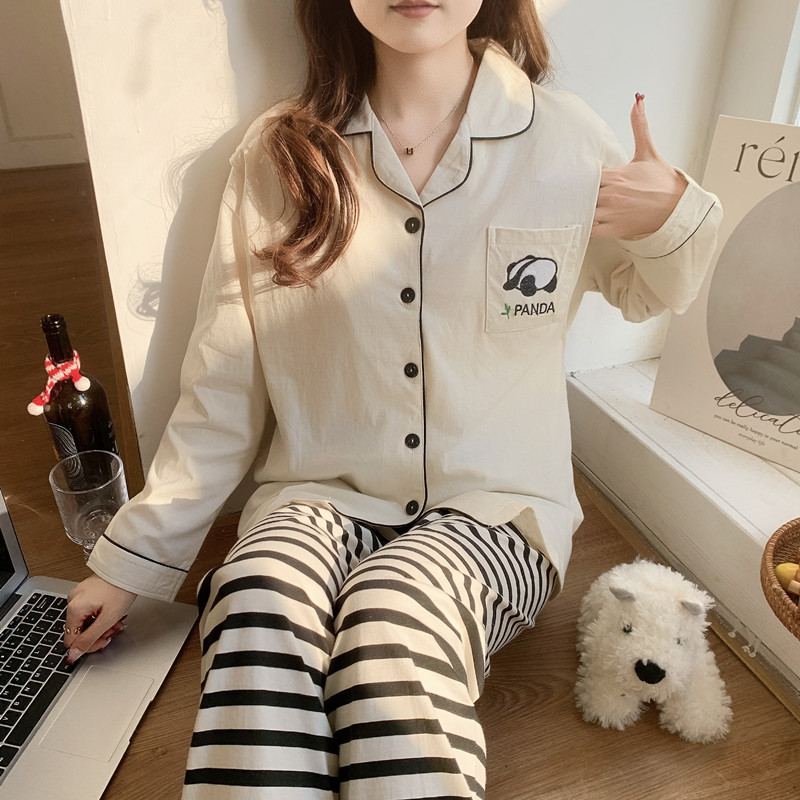 2025 pijama primavera, verano y otoño cardigans de dibujos animados de lactancia ajustable conjunto de ropa de hogar con cojín de pecho