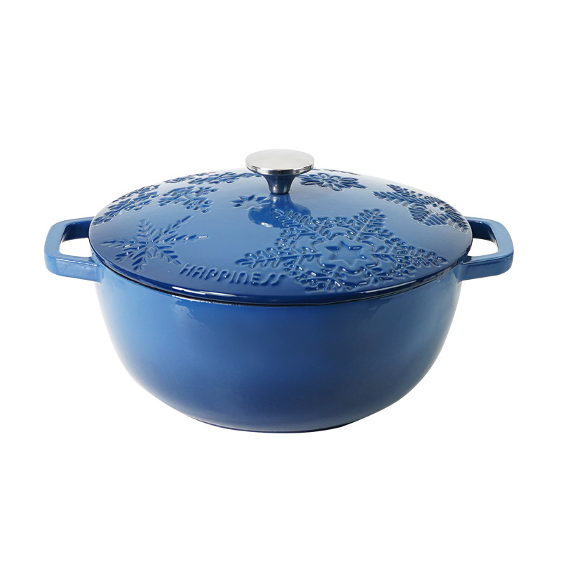 Xiaoxing 28cm nieve primaria hierro fundido horno de cocción sin pegajosos horno electromagnético universal