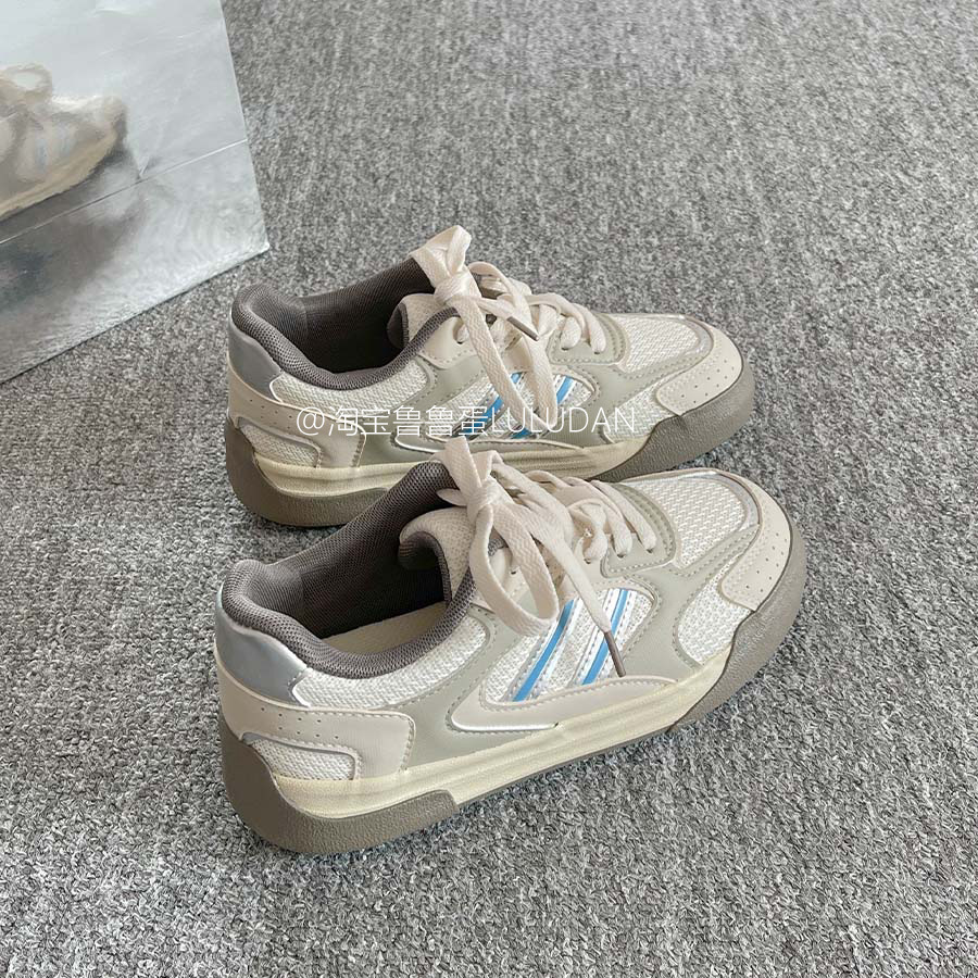 Zapatos blancos de suela gruesa para mujeres 2026 nuevos zapatos de verano zapatos de mujer zapatos casuales transpirables