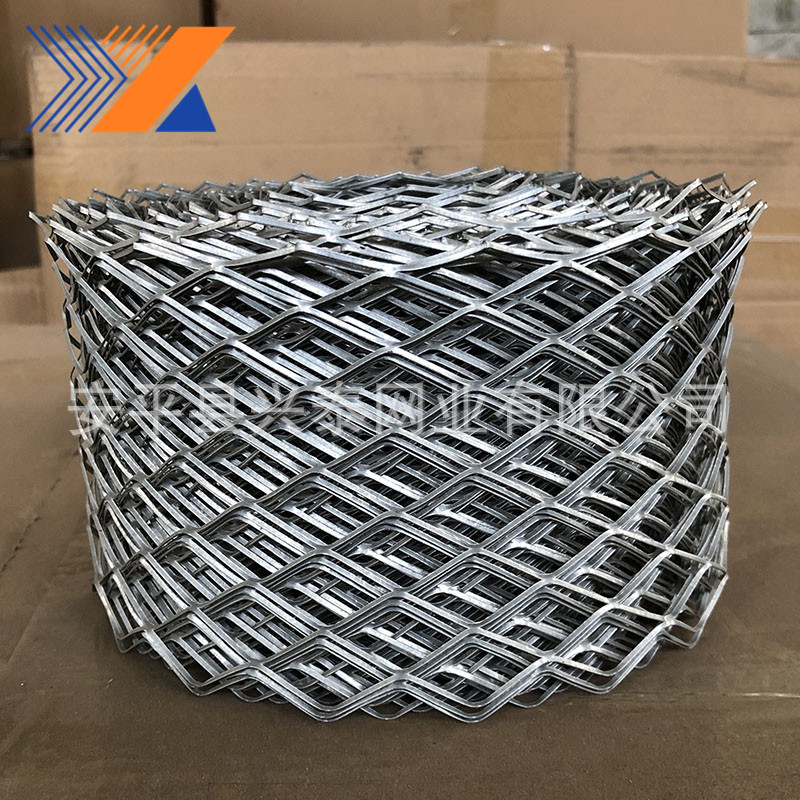 菱形孔冲压砖带网冲压拉伸砖带网建筑用镀锌砖带网防止墙裂砖带网