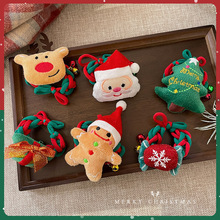 儿童发圈可爱圣诞节头饰高弹力耐用发绳女卡通橡皮筋头绳皮套发饰