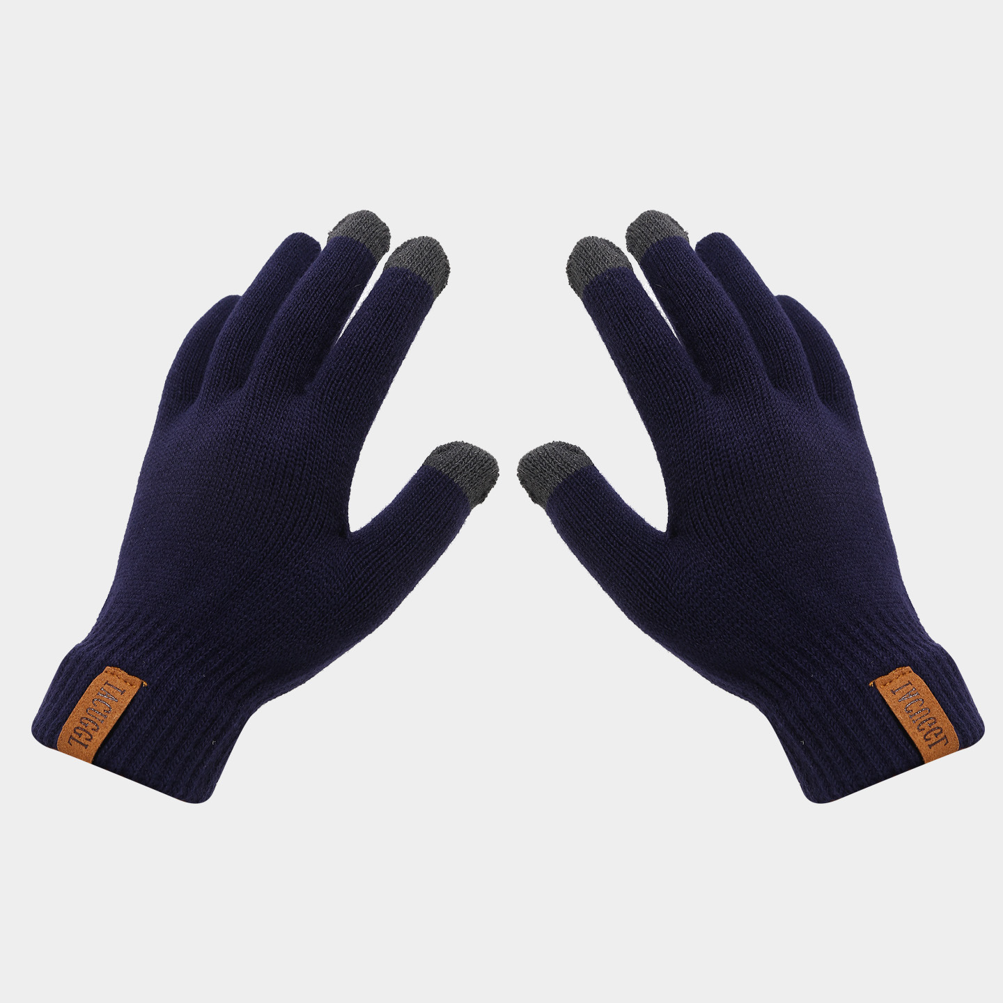 Winter Strickset Für Damen Und Herren Mit Lederpatch Mütze Schal_voghion.com