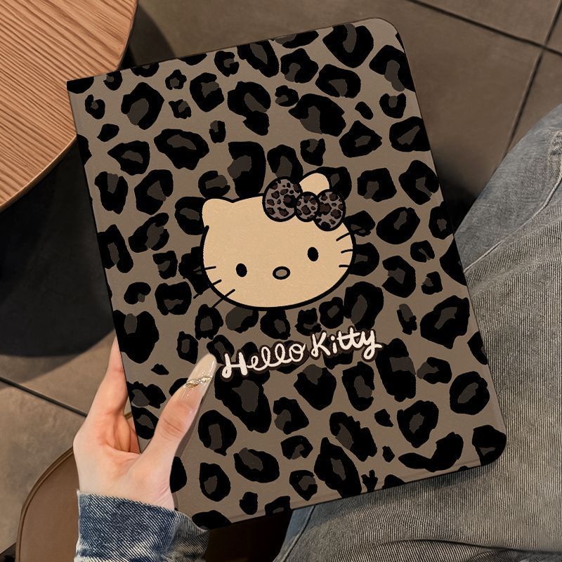 Suitable for Ipad2025 Protective Case 9/10 Pen Tray 9.7inch Pro Hello Kitty Air76 Anti-Fall Mini7/6