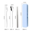 Handheld tableware stainless steel, set, spoon, fork, chopsticks, Birthday gift, 3 piece set