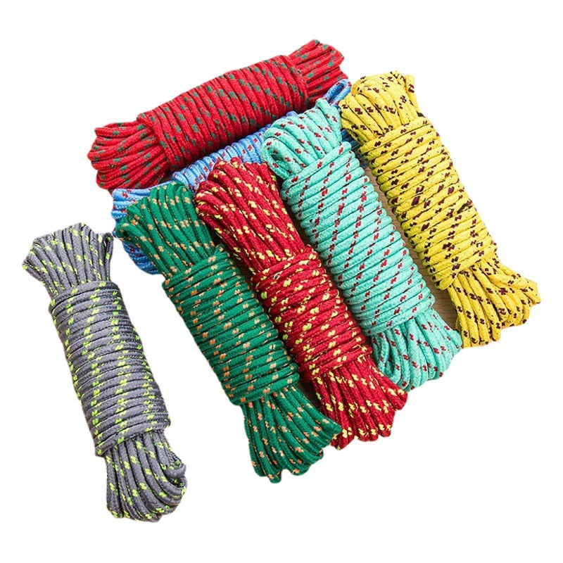 Износостойкая бельевая веревка для улицы утолщенная противоскользящая веревка ветрозащитная противоскользящая веревка в комплекте веревка