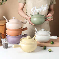 両耳豚油缶蓋付きスプーン家庭用日本式キッチンシングル調味料缶塩缶油かけ唐辛子高温