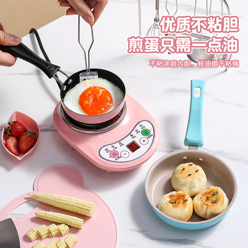 かわいいミニノンスティックポット家庭用キッチンポット多機能フライパン中華鍋補助食品オムレツポット卸売|undefined