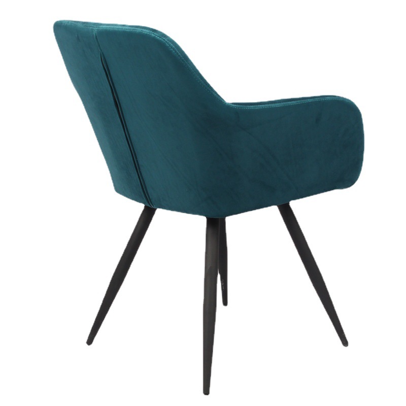 Silla de comedor minimalista moderna silla de comedor Silla de comedor sala de estar Silla de comedor de cuatro esquinas fija al por mayor 9001