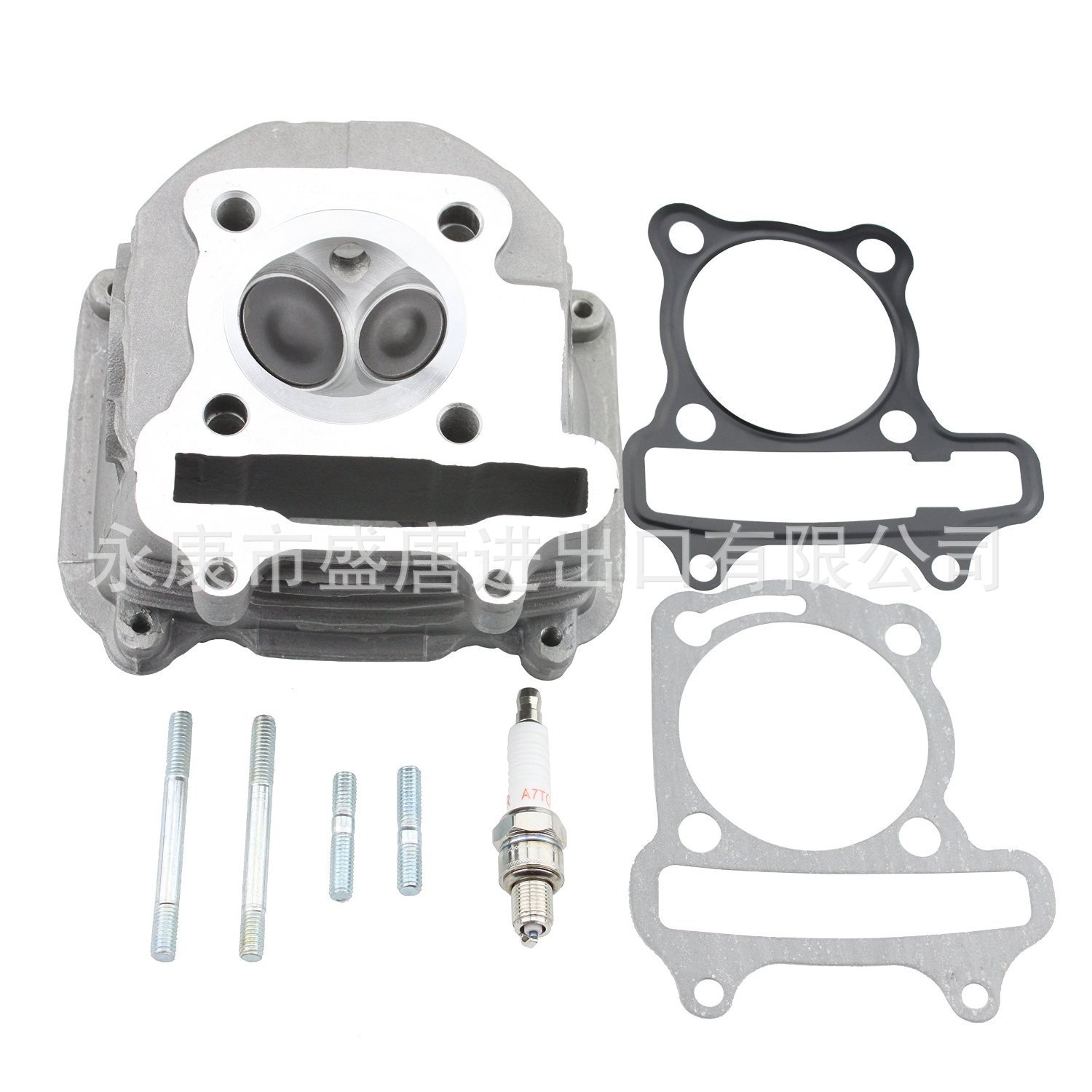 57.4mm 4-Stroke Gy6 Cylinder Head with Gasket Spark Plug Engine Parts 150Cc Atvgy6 Cylinder Head