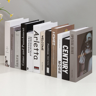 Simple Modern Nordic Style Fake Book Ornaments Book Box Photo Model Living Room Office Decoration Book