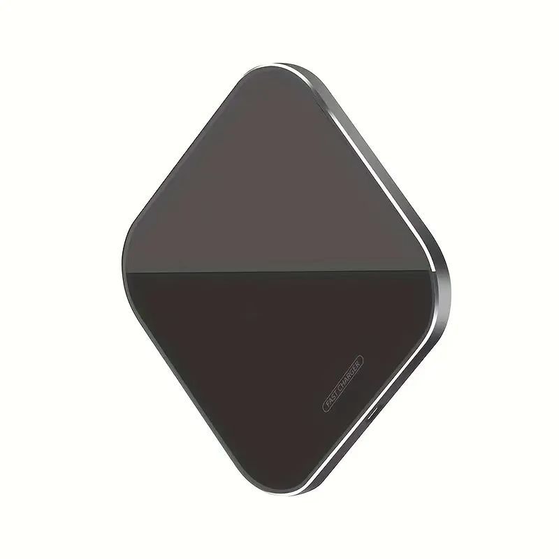 Cargador inalámbrico cuadrado de 10W/15W/20W, espejo acrílico, carga rápida, comercio electrónico transfronterizo, cargador inalámbrico de escritorio, venta al por mayor