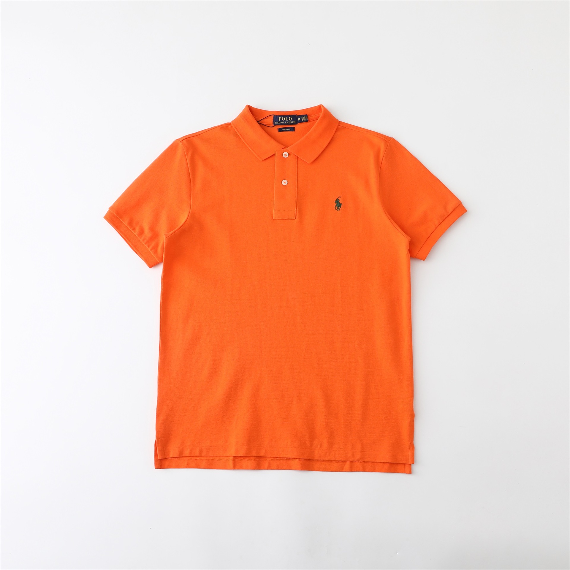 国境を越えた外国貿易供給ラフ RL 通勤カジュアル無地メンズ夏ポニーロゴ刺繍半袖ポロシャツ