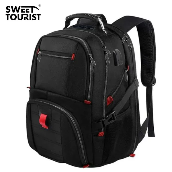 Cross-Border Business Backpack Large Capacity Multifunctional USB Backpack Women's Multifunctional Travel Bag Men's Student Backpack