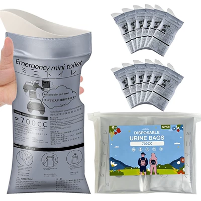 New cross-border outdoor emergency urine bags support TEMU and SHEIN labeling, large-capacity car emergency urine bags available for dropshipping