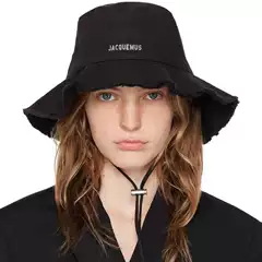 High Version Jacquemus Summer Washed Large Brim Fisherman Hat Vacation Raw Edge Sling Sun Protection Women's Sun Hat