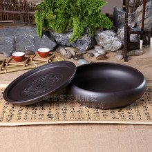 ✅功夫茶盘茶海茶台紫砂大茶盘陶瓷茶具简约家用圆形茶托盘储水小