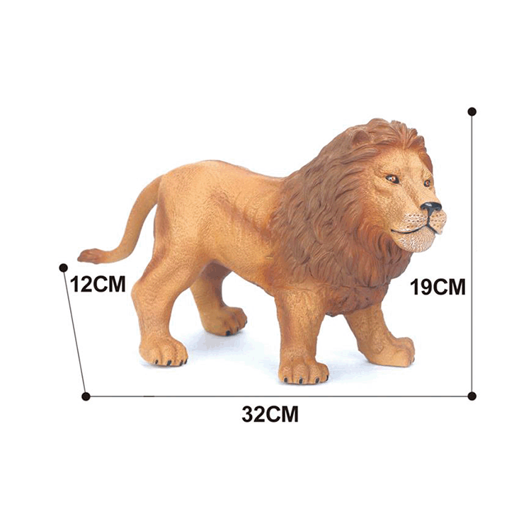 Modelos de Animales Salvajes Simulados Transfronterizos, Tigre, León, Elefante, Juguetes de Modelos de Animales, Serie de Simulación de Modelos de Animales