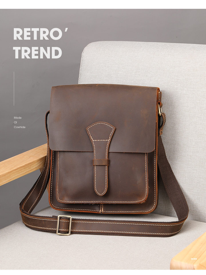 Túi đeo chéo nam da thật da ngựa điên phong cách retro, túi đeo vai đựng vừa máy tính bảng 8 inch — 1323 màu nâu, 1323cà phê, 6097 cà phê đen, 6097 màu nâu chi tiết 107