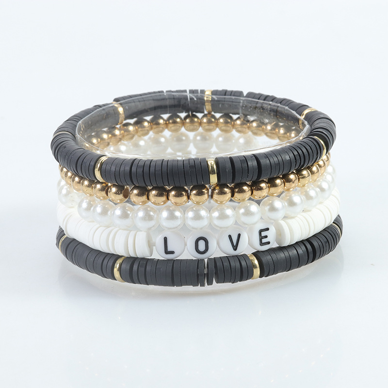 AliExpress caliente suave cerámica traje Pulsera Rosa Suave cerámica cara sonriente pulsera fábrica a largo plazo en stock al por mayor