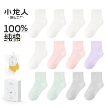 【】小龙人2025儿童袜子纯棉春夏网眼款男女童无骨中大童潮童