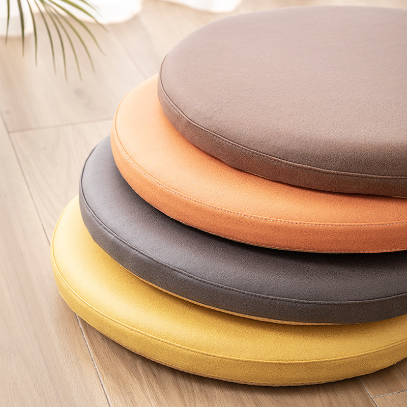 Round Waterproof Technology Cloth Futon Cushion Leather Dining Chair Cushion Card Seat Memory Foam Bay Window Chair Cushion Non-slip Student