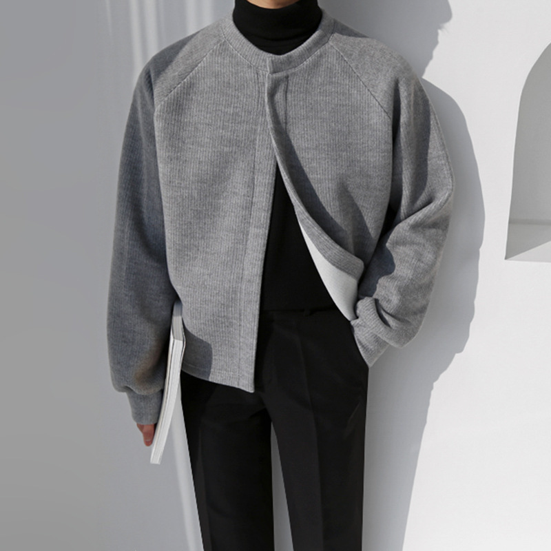 [Big Sale] Cardigan Sweatshirt Men's Hooded Korean Style Casual Loose Spring and Autum Velvet Jacket Trendyy Versatile Top