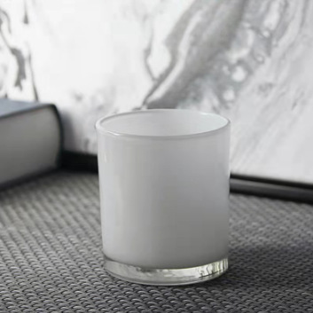 Multi-especificación vidrio vela taza aromaterapia vela tarro vacío taza Hotel fragancia vela titular impresión aerosol color frasco de vidrio