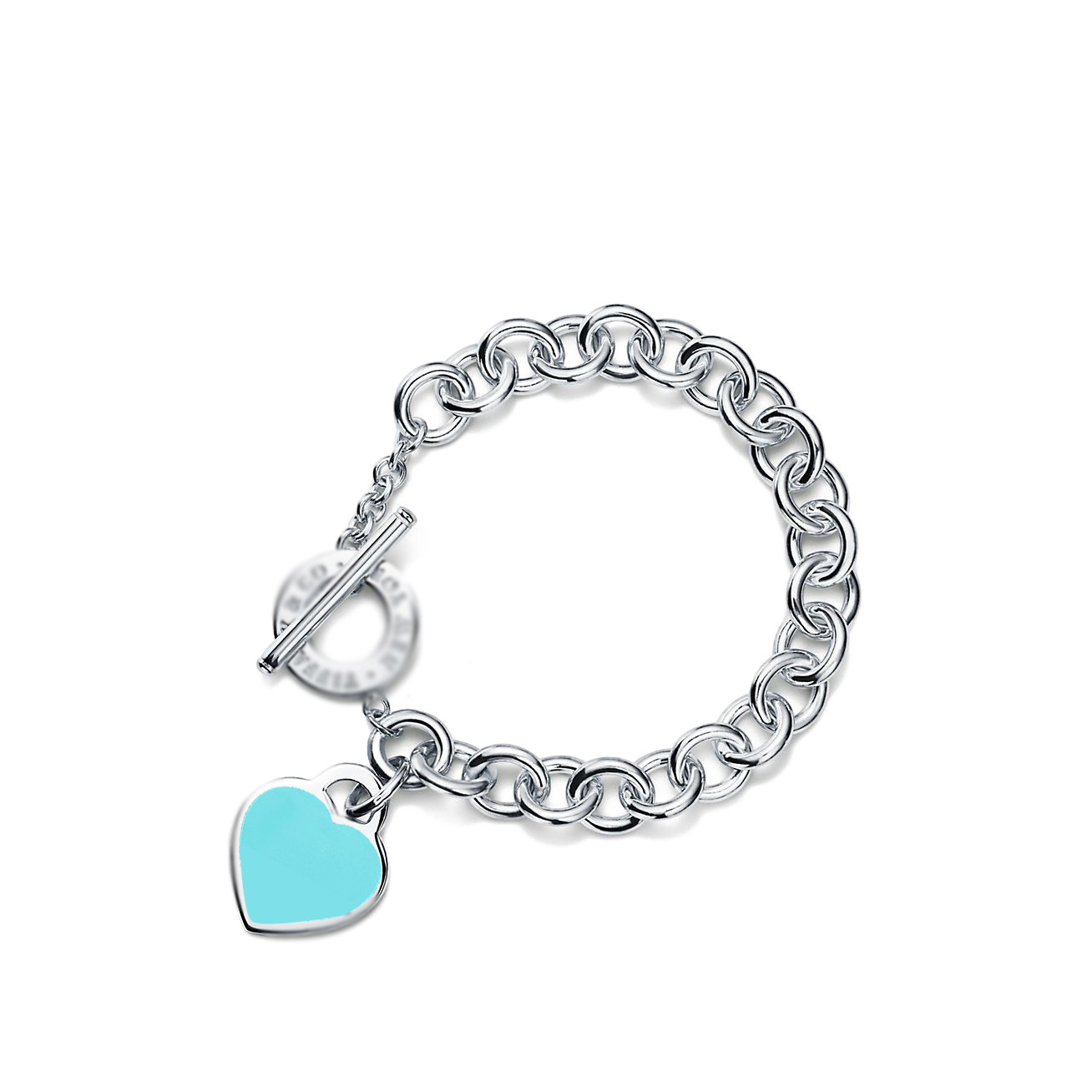 실버 블루 하트 TO 팔찌