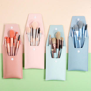 8-Piece Beginner Makeup Brush Set with Soft Bristles for Eyeshadow, Loose Powder, and Blush, Perfect for Beginners