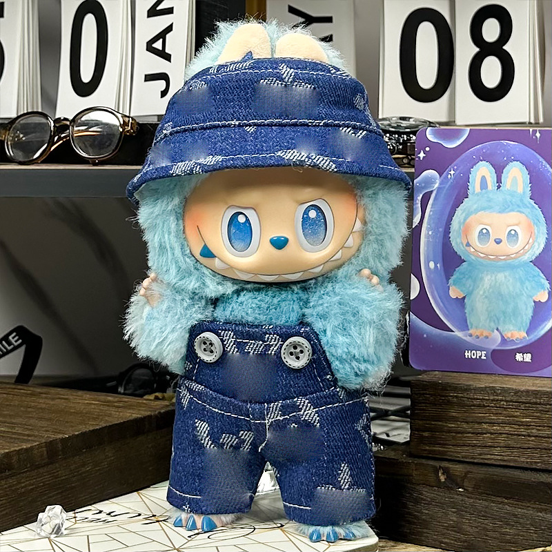 ラブブシートパーティー用衣類のみ、1代目、2代目、3代目のブラインドボックスラブブベビー服、ラブブぬいぐるみ