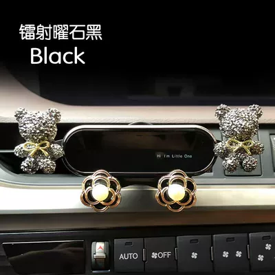 goddess style, air vent | Car phone holder - obsidian-black-violent-bear-upgraded-version-moonlight-black