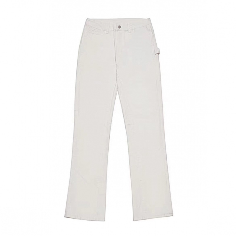 Pantalones Cargo Casuales Rectos Estilo Americano de Poliéster Corte Recto con Bolsillos para Uso Diario