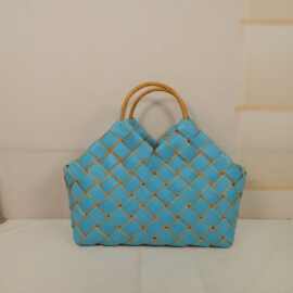 定制木片编织篮月饼篮粽子篮手提包装礼品盒伴手礼