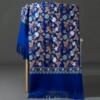 Embroidery Ginkgo Leaves-Bao Blue