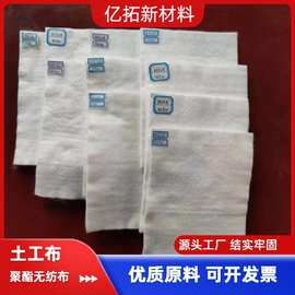 土工布工程布毛毡透水公路面桥梁养护坡毯白色反滤保湿长丝土工布