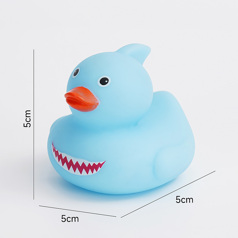 Pequeños animales de pellizco pato juguetes de agua pato bebé juguetes de baño regalos para niños sonidos pato amarillo