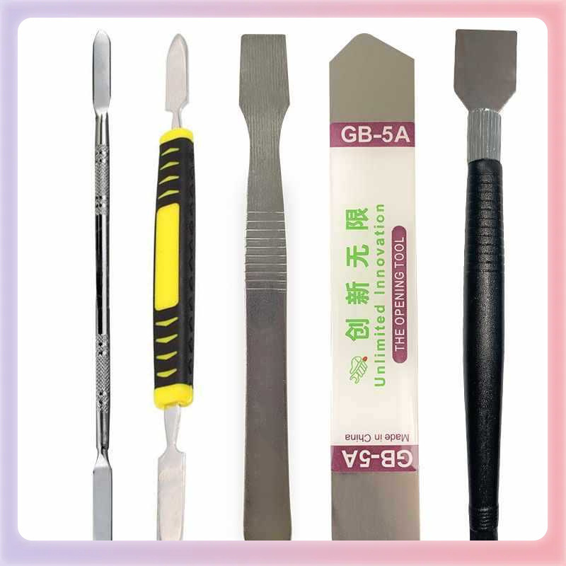 ✅手机平板拆机拆卸撬屏工具5件套 数码电器撬棒撬片铲刀扁撬两头