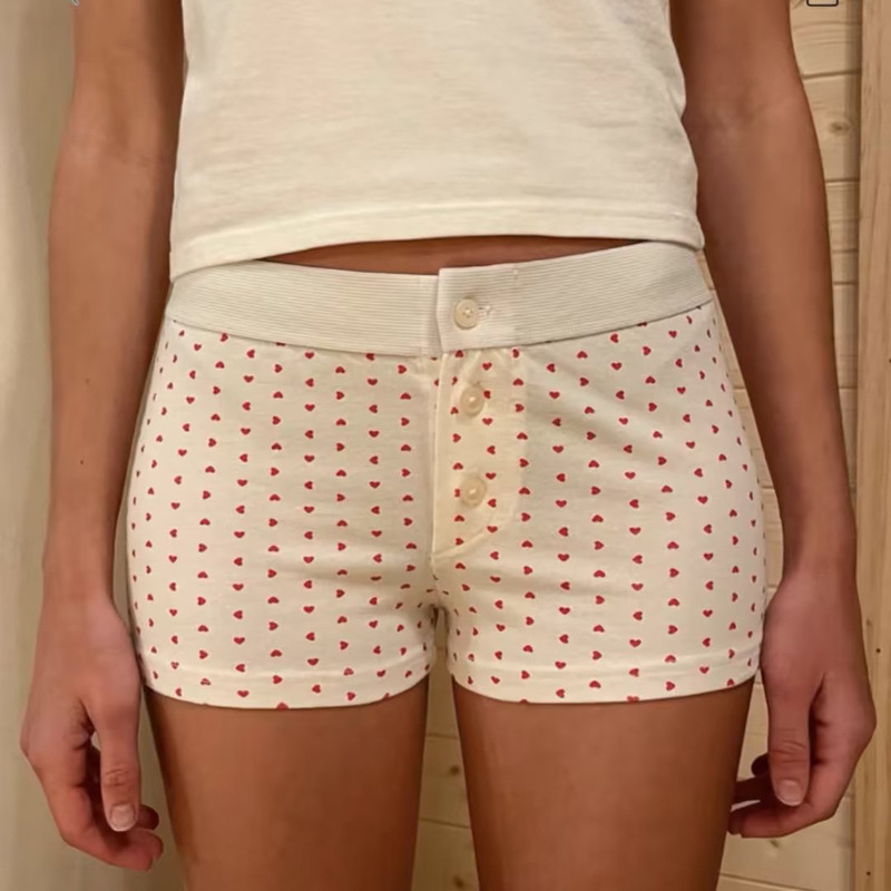 Bm Style Ribbed Three-Button Color-Block Elastic Shorts for Women, Bm Stretchy Tight High-Waisted Hot Pants, Boxer Shorts with High Waistline Bm Style Ribbed Three-Button Color-Block Elastic Shorts for Women, Bm Stretchy Tight High-Waisted Hot Pants, Boxer Shorts with High Waistline