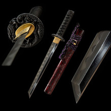 高档手工三枚合日本短刀东洋武士刀小直刀收藏外贸批发刀剑未开刃