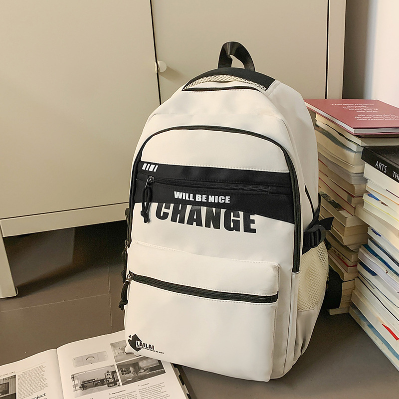 Mochila de estilo Harajuku de gran capacidad para estudiantes hombres 2025 nueva mochila de viaje de la escuela secundaria bolsa de viaje deportiva